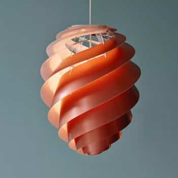 LE KLINT Swirl 2 – dizajnová závesná lampa, meď