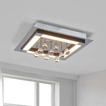 Stropné LED svietidlo Leggero 32x32 cm so závesom