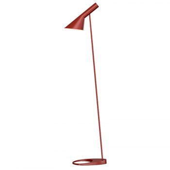 Louis Poulsen AJ – stojaca lampa, hrdzavočervená