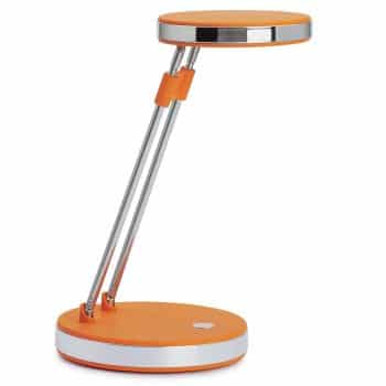 Trendy LED lampa na písací stôl Puck v oranžovej - Image 2