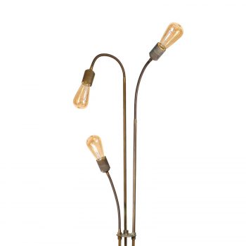 Stojaca lampa Allen antická mosadz 3-plameňová - Image 2