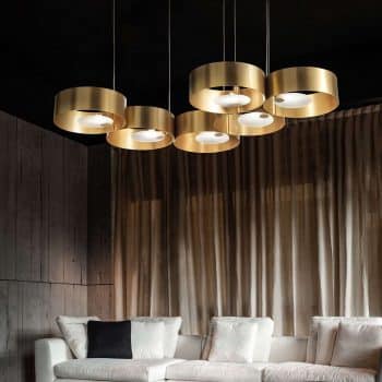 Závesná lampa Sound zo 6 kruhov - Image 2