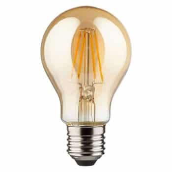 LED žiarovka E27 6,5W 2 000K 400 lm retro zlatá