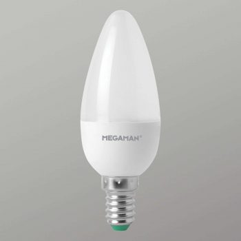 E14 3,5W sviečková LED žiarovka opál 2 800 K