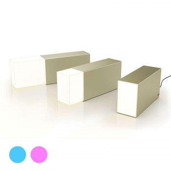 Stolná LED lampa ERASER 260 šampanské - Image 2