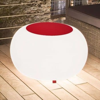 Bubble Outdoor stôl E27 žiarovka, plsť červená