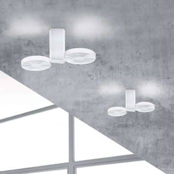 ICONE Cidi – stropné LED svietidlo, biele - Image 2
