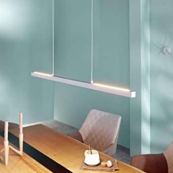 Závesné LED svietidlo Rico matný hliník 78 cm