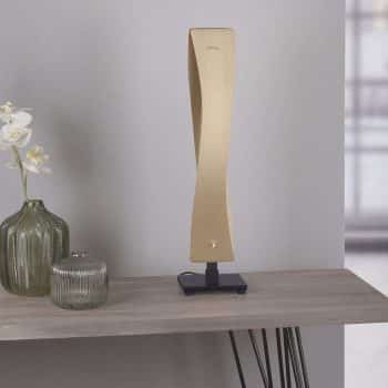Lucande Lian stolná LED lampa mosadz čierna - Image 2
