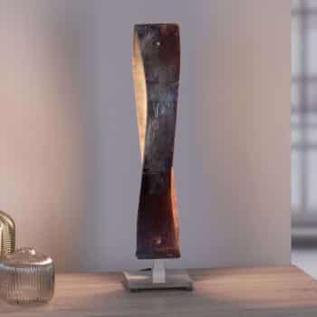 Lucande Lian stolná LED lampa, zlatá oxidovaná