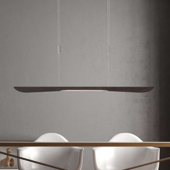 Lucande Hiba závesné LED svietidlo, dub, 118 cm