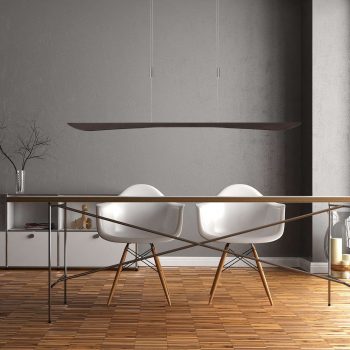 Lucande Hiba závesné LED svietidlo, dub, 148 cm - Image 2