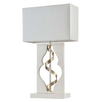 Stolná lampa Intreccio, biela - Image 2