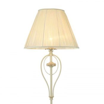 Stojaca lampa Olivia plisované saténové tienidlo - Image 2