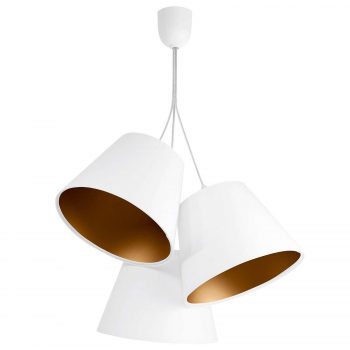 Závesná lampa Ambrozja 3-pl., 2-farebné tienidlá - Image 2