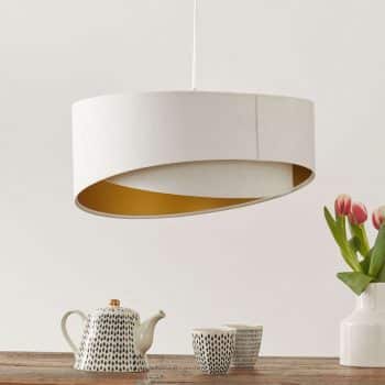Dvojfarebná závesná lampa Chloe vrstvený vzhľad - Image 2