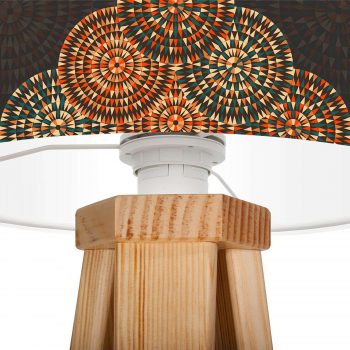 Trojnohá stolná lampa Jamila v etno dizajne - Image 2