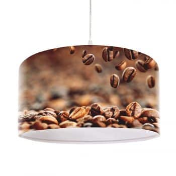 S motívom kávy potlačená závesná lampa Mocca