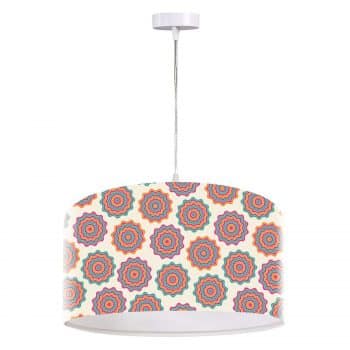 Trendy pestrá závesná lampa Sylke v retro motíve - Image 2