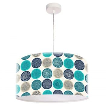 S moderným motívom potlačená závesná lampa Aqua - Image 2