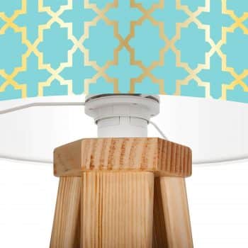 Stolná lampa Tatyana s geometrickým motívom - Image 2