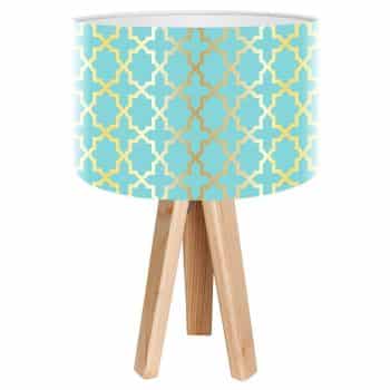 Stolná lampa Tatyana s geometrickým motívom