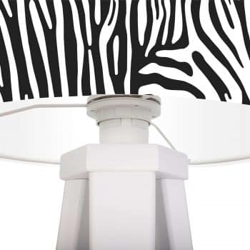 Trojnohá stolná lampa Zola vo vzhľade zebry - Image 2