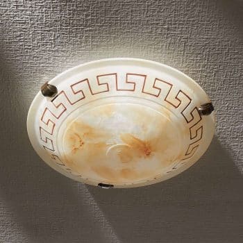 Sklenené stropné svietidlo Ivanka okrúhle 30 cm - Image 2