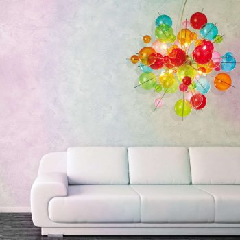Pestrá závesná lampa Aurinia Ø 65 cm - Image 2