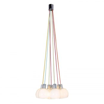Závesná lampa Rainbow Bowl biele tienidlo - Image 2