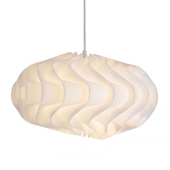 Závesná lampa White v tvare vlny