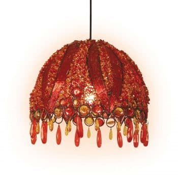Závesná lampa Perla orientálny dizajn Ø 32 cm