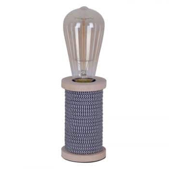 Stolná lampa Max s dreveným podstavcom antracit - Image 2