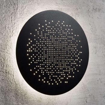 Nástenné LED svietidlo Hunt, čierne 19 cm