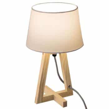 Útulná stolná lampa Bray s látkovým tienidlom