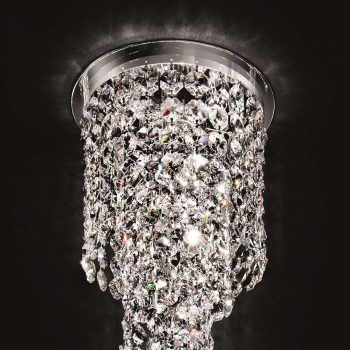 Špirálové krištáľové stropné svietidlo Shine 30 cm - Image 2