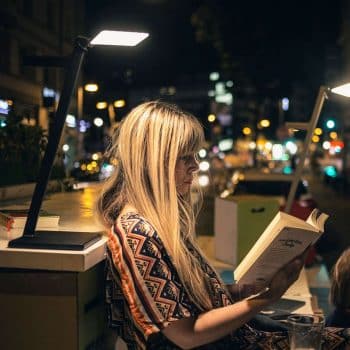 Nimbus Roxxane Leggera stolná LED lampa, čierna - Image 2