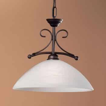 Závesná lampa JANA s alabastrovým sklom