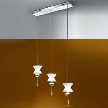 Závesná lampa Mieke s 3 sklenenými tienidlami - Image 2