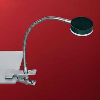 Upínacia stolná LED lampa Colin, čierna