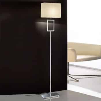 Stojaca lampa Renee s látkovým tienidlom