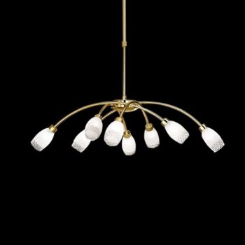 Závesná lampa Ilena s teleskopickým ramenom