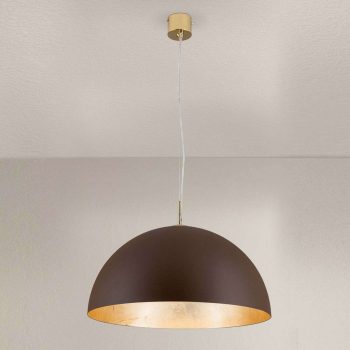Závesná lampa Nerry, hnedo-zlatá - Image 2