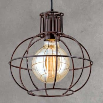 Starožitná hnedá závesná lampa Dilip
