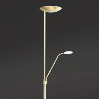 Stropné LED svietidlo Cobra lampa čítanie mosadz - Image 2