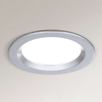 Stmievateľné LED svietidlo Spock Ø 9 cm striebro