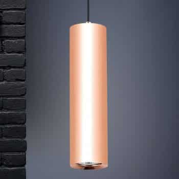Štíhla závesná lampa Tresen medená - Image 2