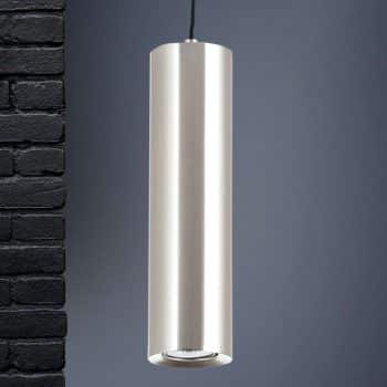 Štíhla závesná lampa Tresen matný nikel - Image 2
