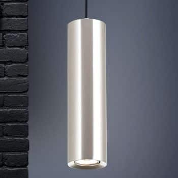 Štíhla závesná lampa Tresen matný nikel