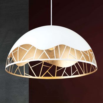 Závesná lampa Trance lístkové zlato Ø 50 cm
